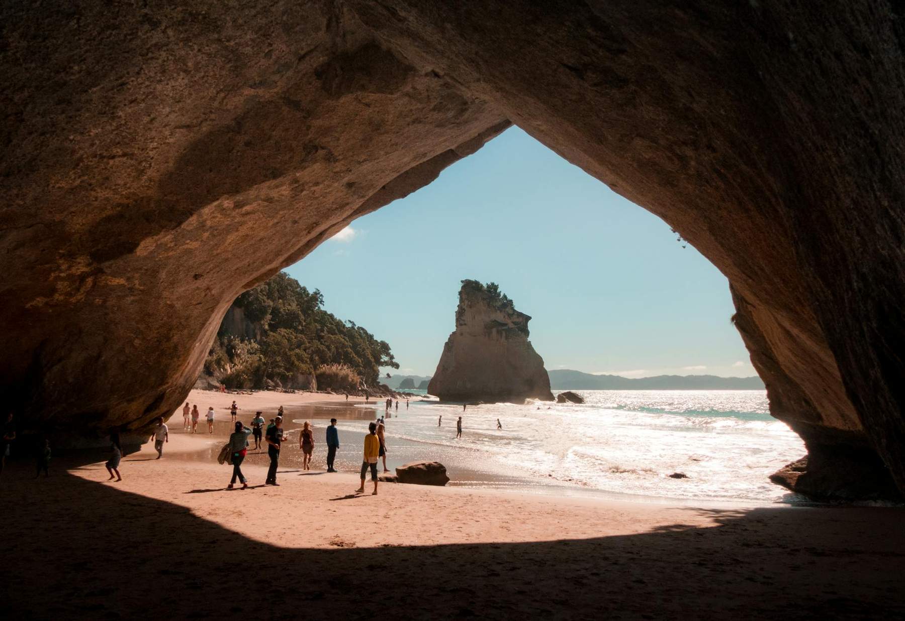 Cathedral Cove limestone arch on the Coromandel Peninsula