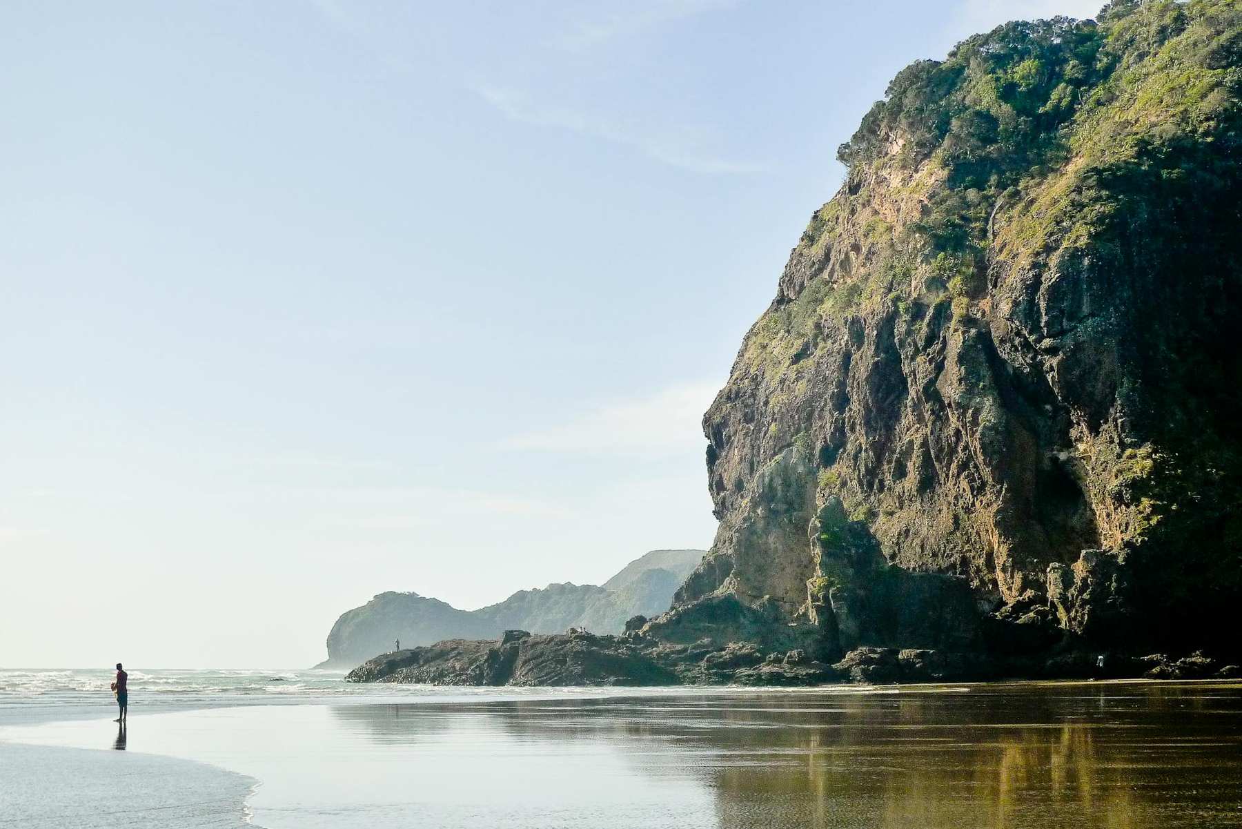 Karekare Beach and Karekare Falls on Auckland's west coast