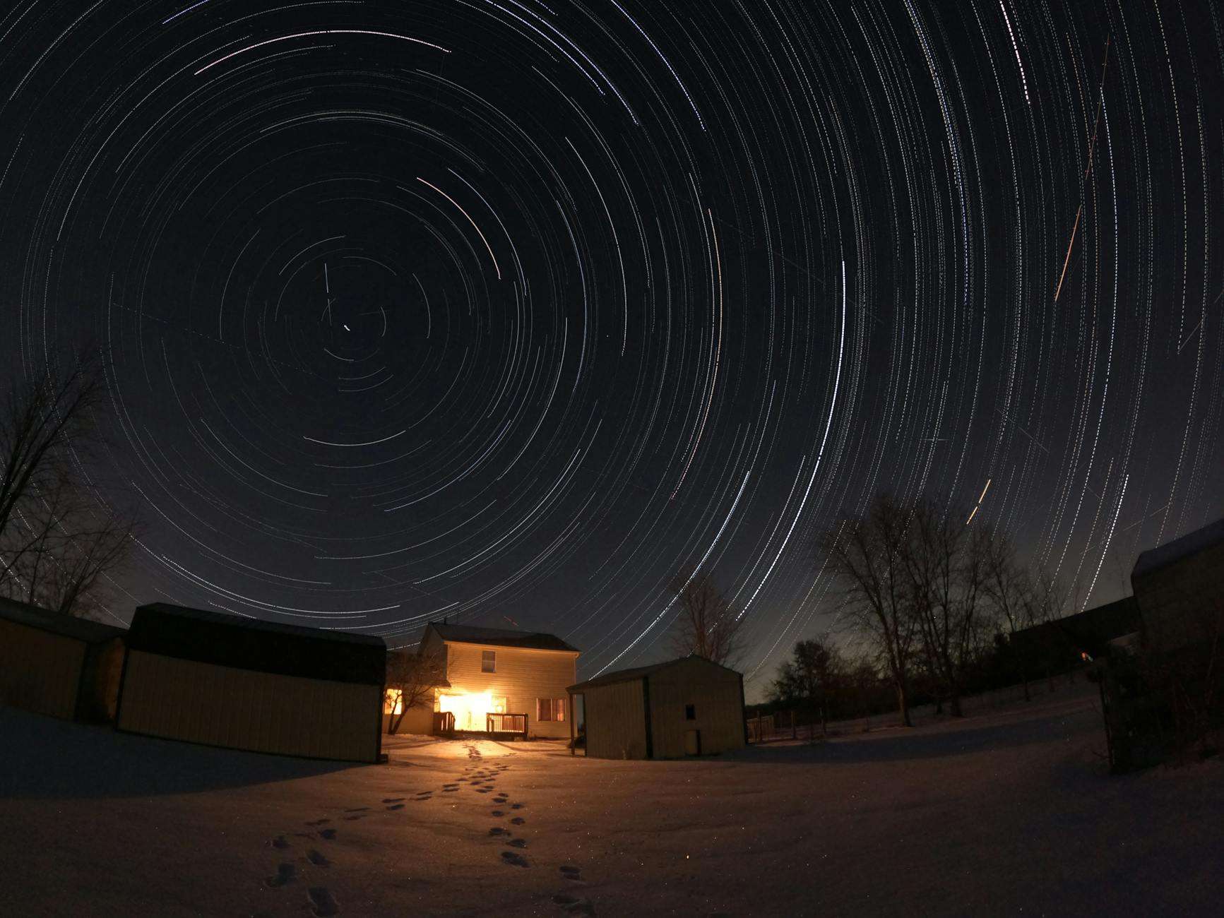 Winter night sky for the Matariki Maori New Year celebration
