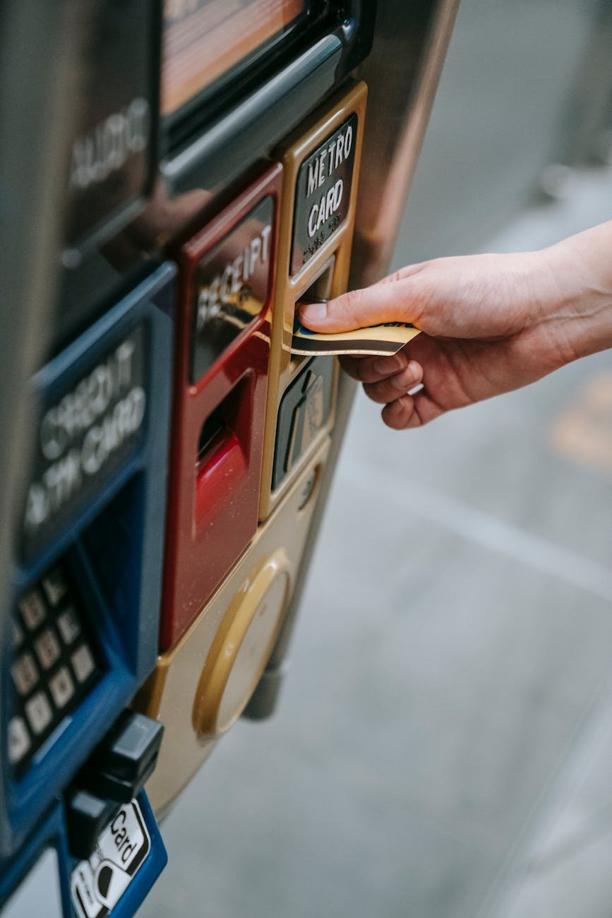 AT HOP transit card with contactless payment technology