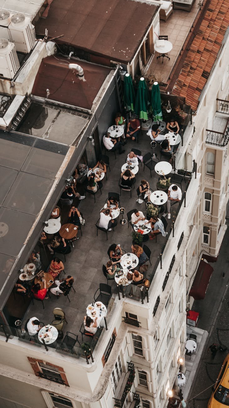 Rooftop restaurant with city views in Newmarket