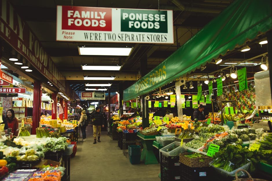Auckland food markets — vendor selling