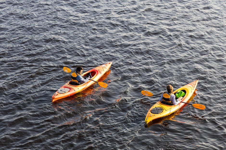 kayaking Auckland — couple kayaking