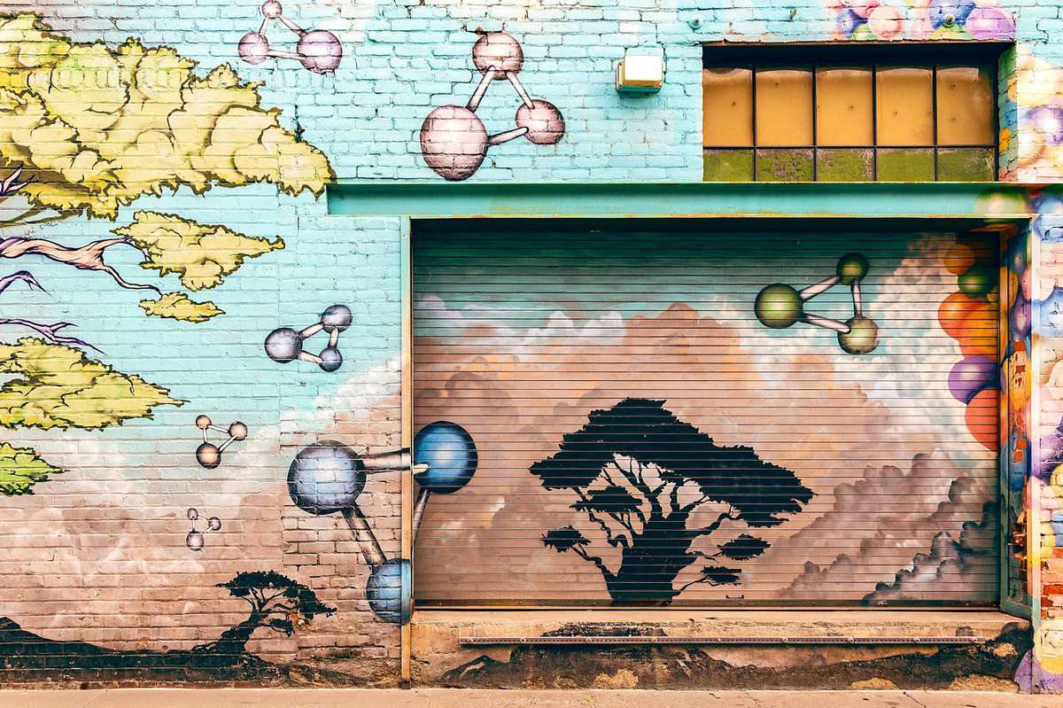 Auckland street art — urban mural K Road