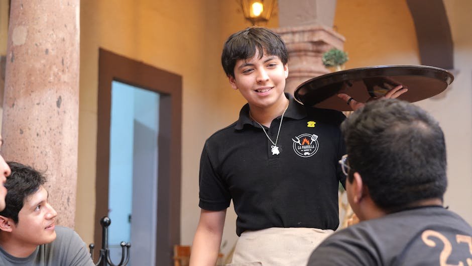 tipping in Auckland — restaurant waiter