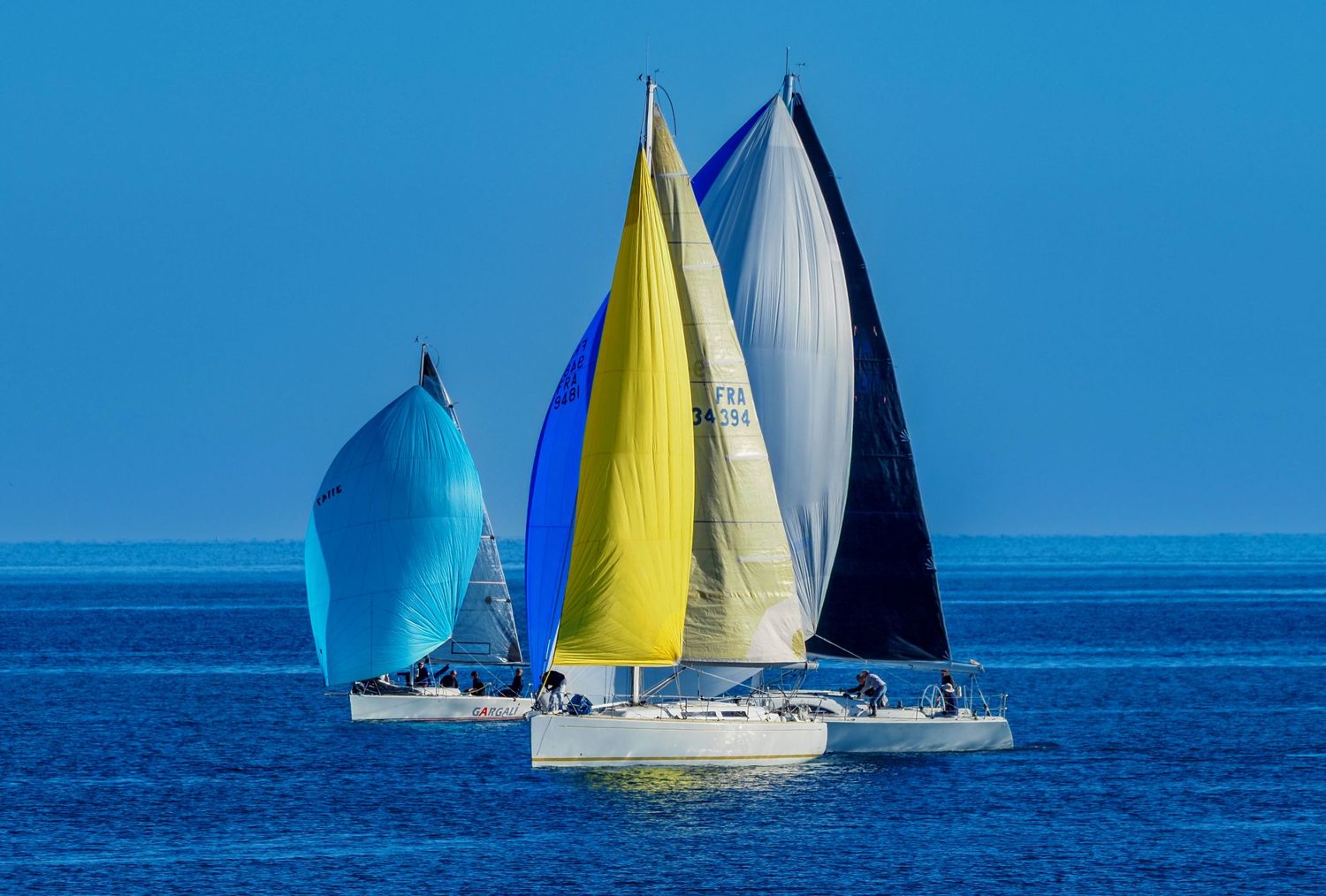 Yachts racing on the harbour during the Auckland Anniversary Day Regatta