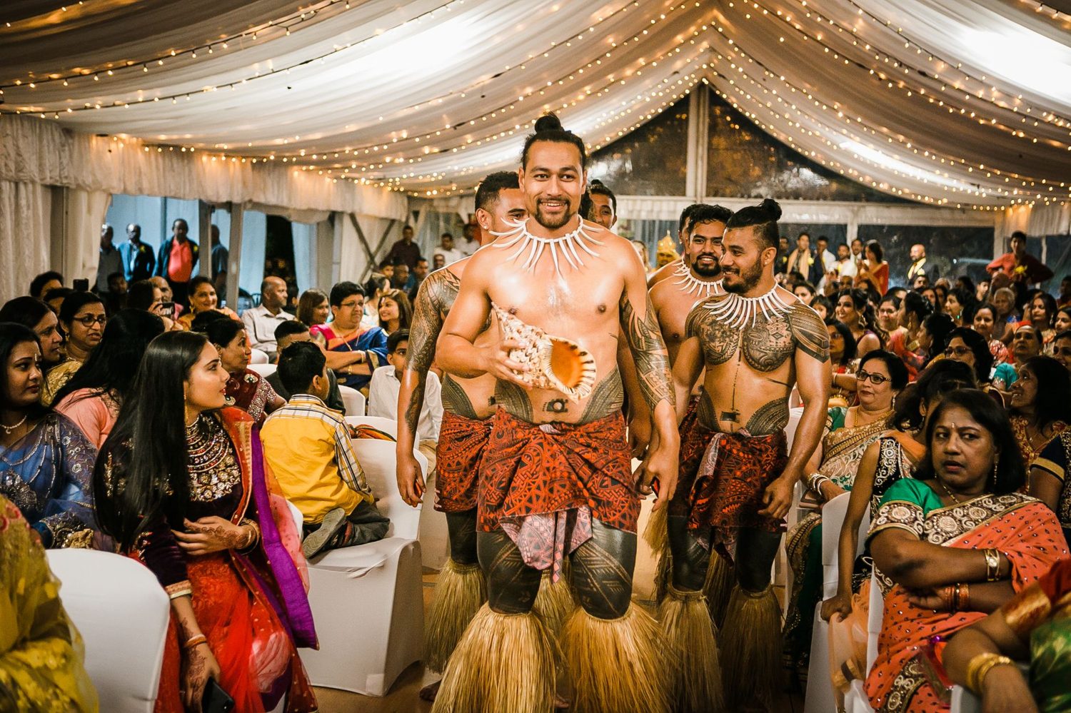 Pacific dancers performing at the Pasifika Festival in Auckland