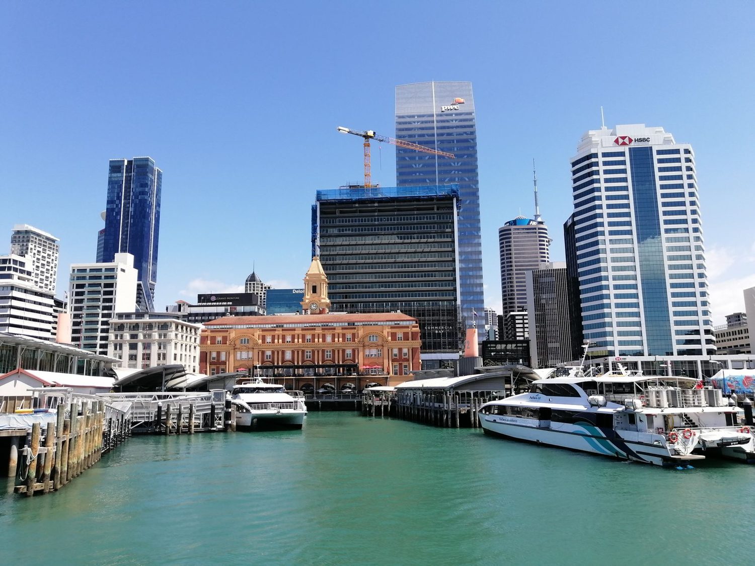 The Downtown Ferry Terminal on Quay Street in central Auckland