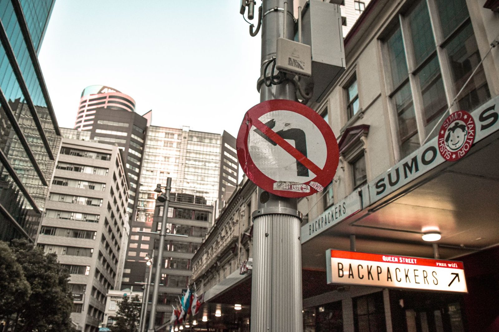 Pedestrians on Queen Street in the Auckland central city