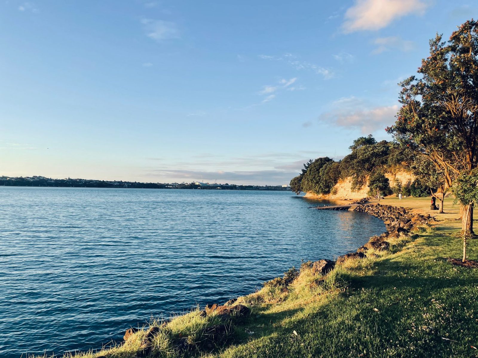 Passenger ferry crossing the Hauraki Gulf toward Devonport near Auckland