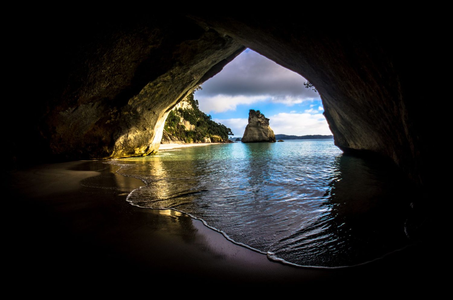 Winding coastal road on the Coromandel Peninsula east of Auckland