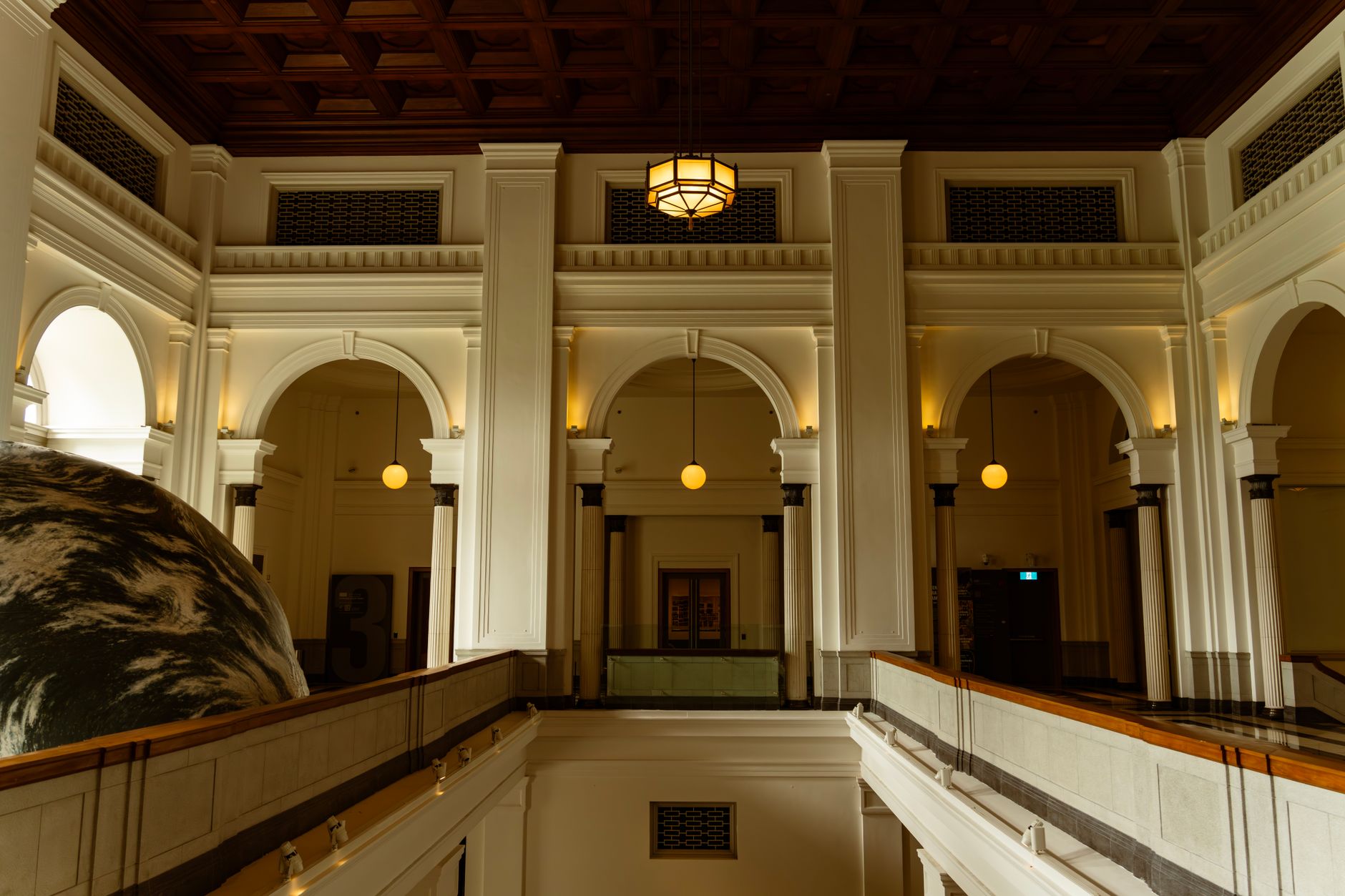 Art deco museum interior of the kind found at Auckland War Memorial Museum