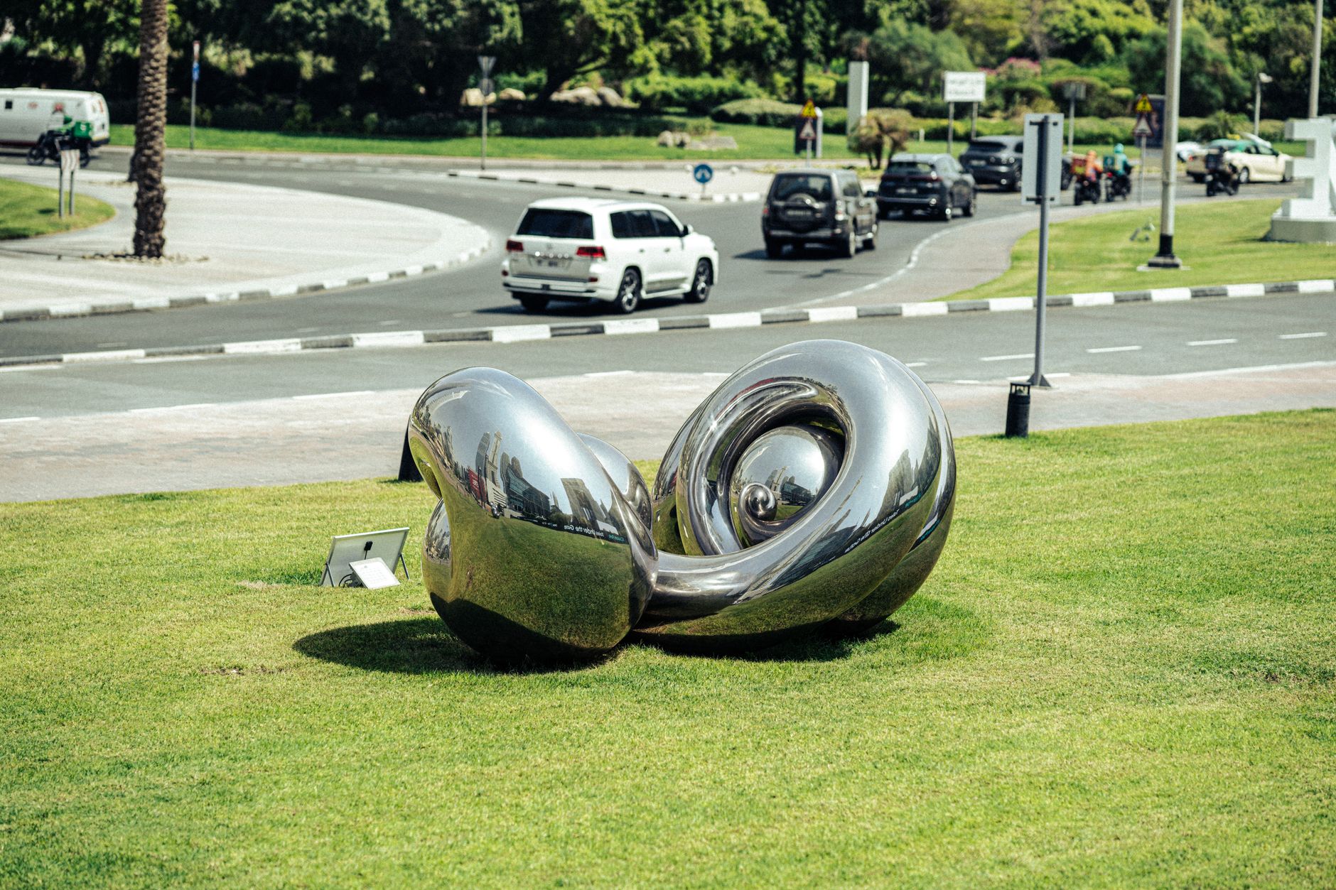 An outdoor sculpture in an Auckland park